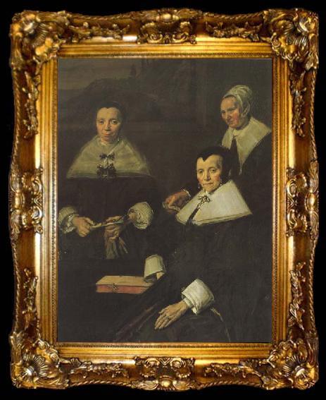 framed  Frans Hals The Lady-Governors of the Old Men